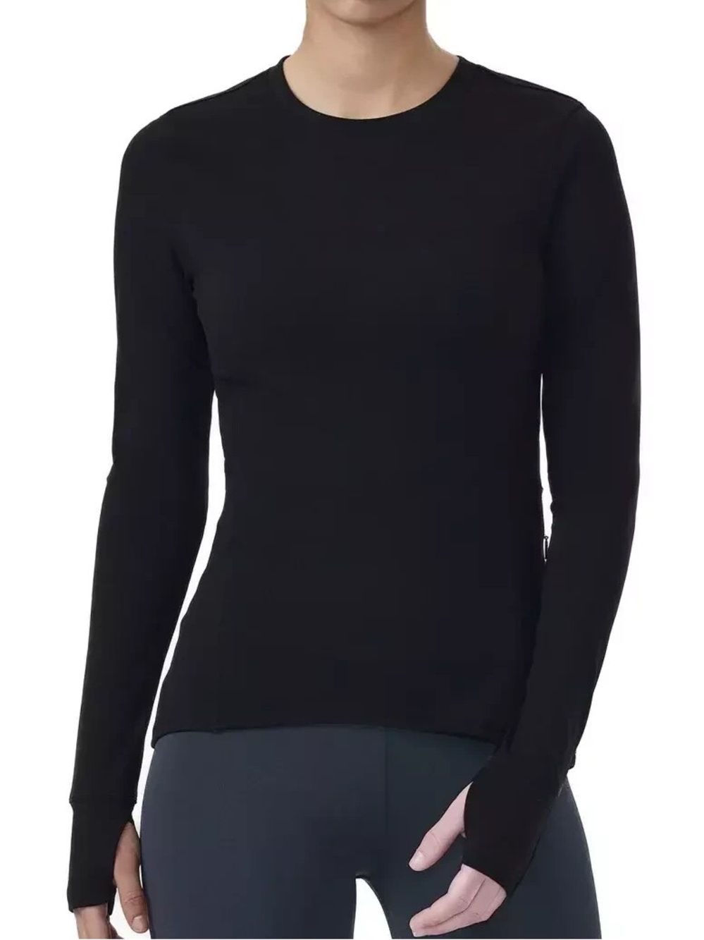 NWT Spyder Active - Black Long Sleeve Crewneck Athletic Top - XS